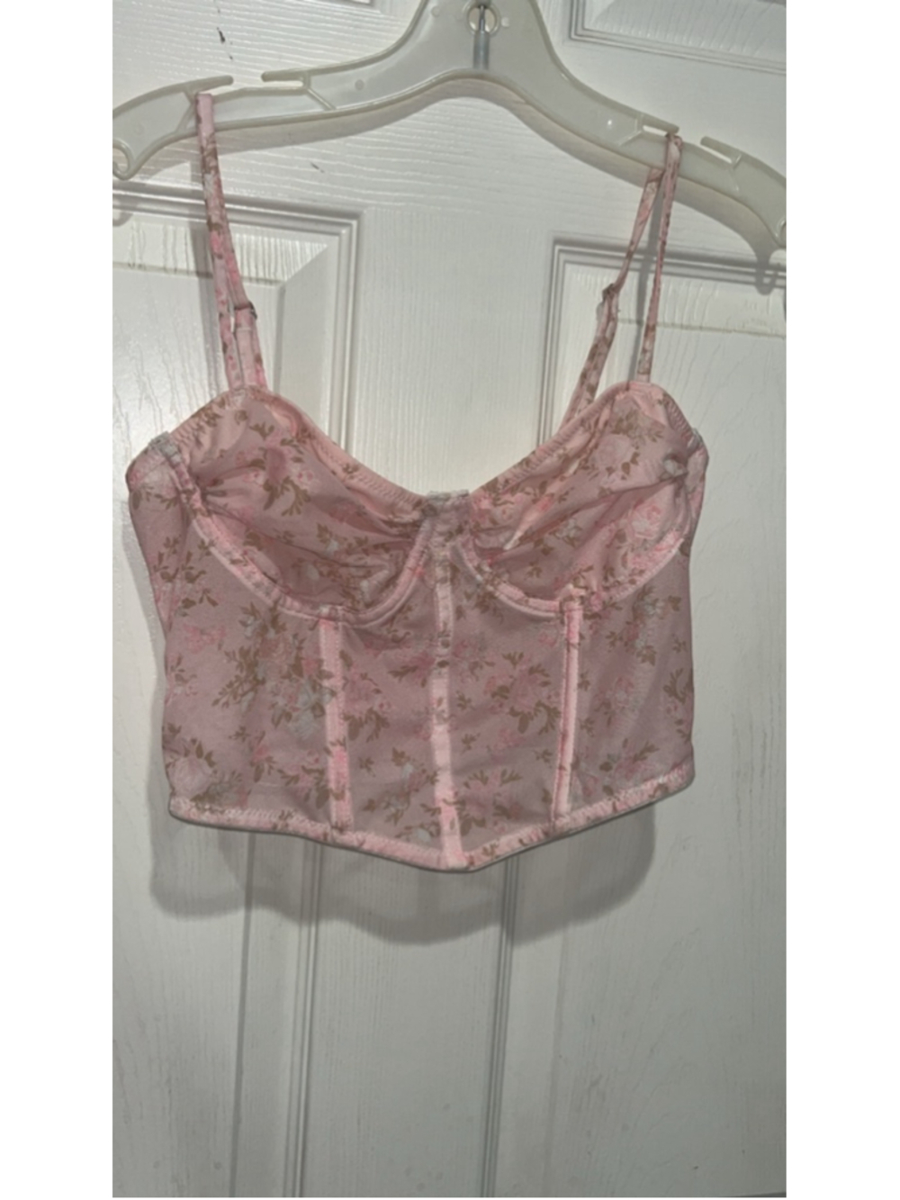 Women's Unbranded Pink Floral Camisole S